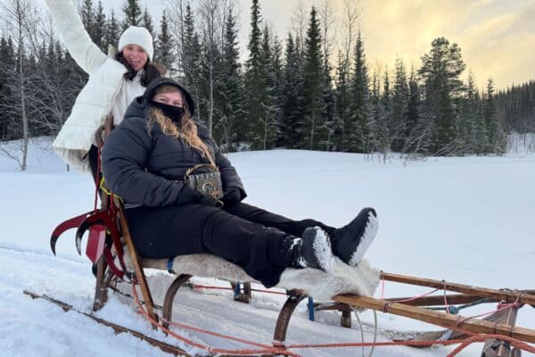 Dog sledding in Sulitjelma, Northern Norway